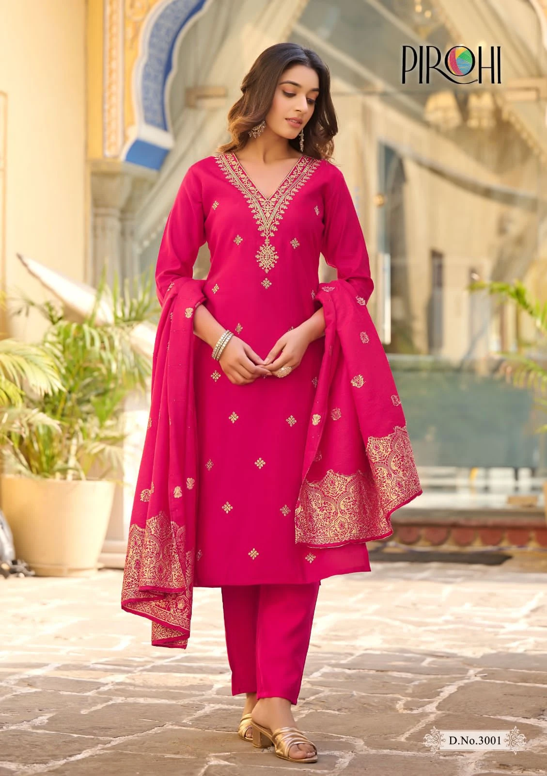 Pirohi Kalhaar Vol 3 Roman Silk Wholesale Readymade Salwar Suit Catalog — Wholesale Readymade Suit, MPA wholesale from Surat - Gallery Image 3